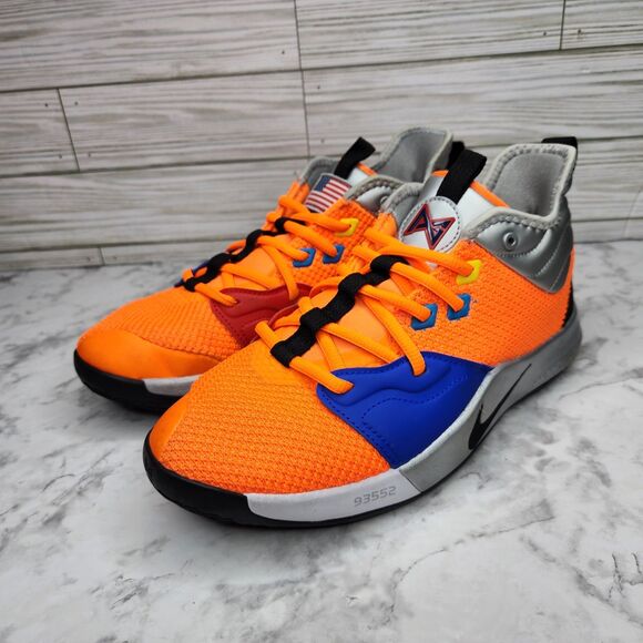 Nike Paul George PG 3 NASA GS Size 7Y CI8973-800 Gently Used Hang Tag not inc - Picture 1 of 9